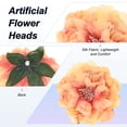 thumbnail image 2 of Uxcell 30-Pack Cabezas de Peonías Artificiales, Cabeza de Peonía de Seda Falsa de 2.4 Pulgadas para Boda/Ramo/Pared de Flores [Naranja, 6cm], 2 of 7