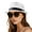 White, variant on Straw Fedora Hat for Women Men Packable Short Brim Roll Up Trilby Hat Panama Summer Beach Sun Hat UPF 50+
