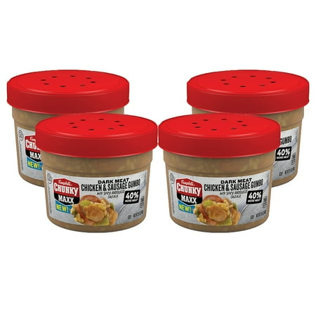 Louisiana Chicken Sausage Gumbo (3 Pack) Campbell's Chunky Maxx Dark Meat Chicken and Sausage Gumbo with Spicy Andouille Sausage Soup, 15.5 oz. Tub ()