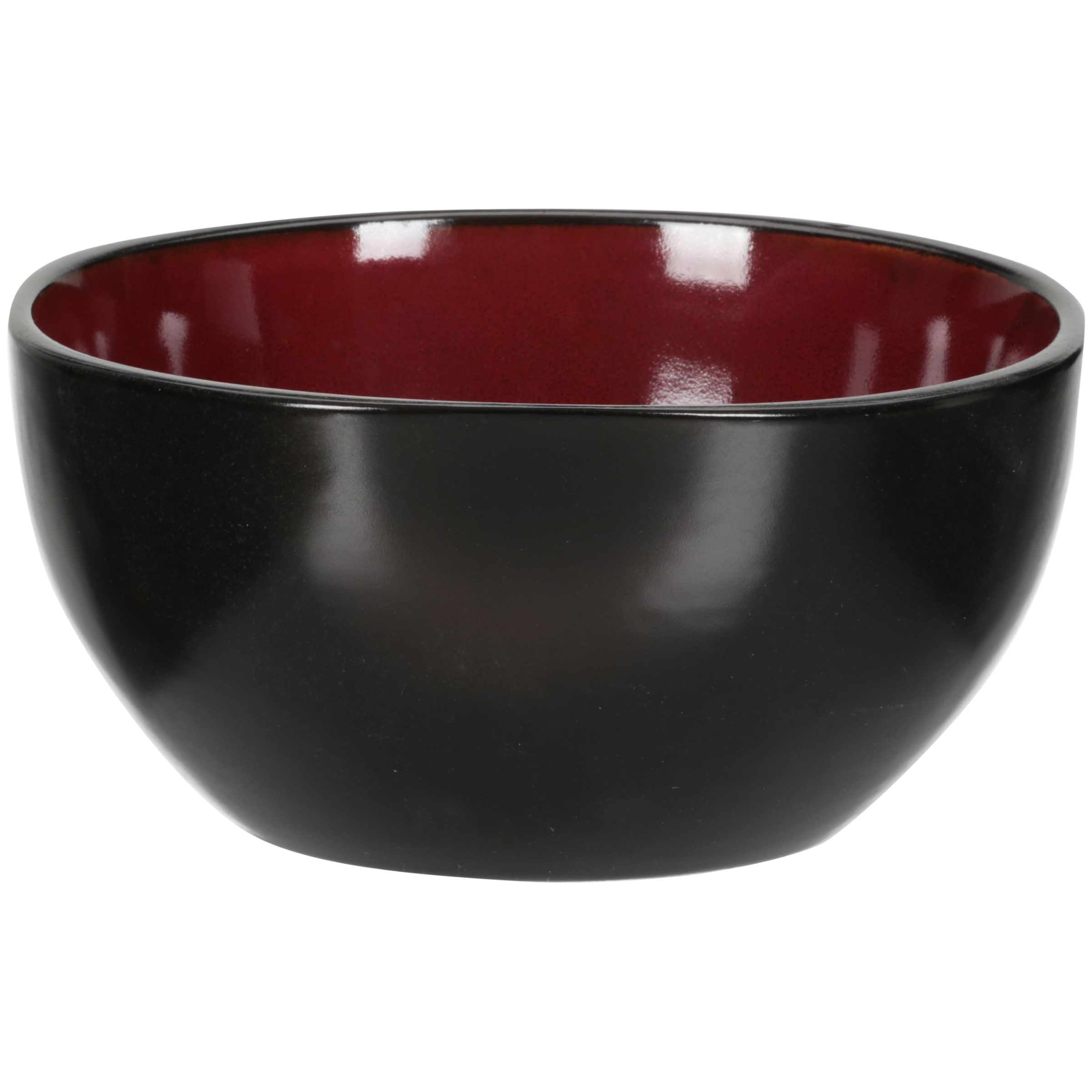 6" Serving Bowl Set of 8 Dinnerware Round Square Red Stoneware