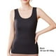 thumbnail image 3 of sweethay Chaleco térmico sin mangas para mujer, ropa interior de Color sólido, Top básico cálido sin costuras, calentador elástico para clima frío, Camisetas sin mangas Negro sweethay AP013504-01, 3 of 6