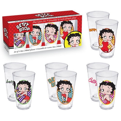 Aquarius Betty Boop Pint Glass Set by Aquarius