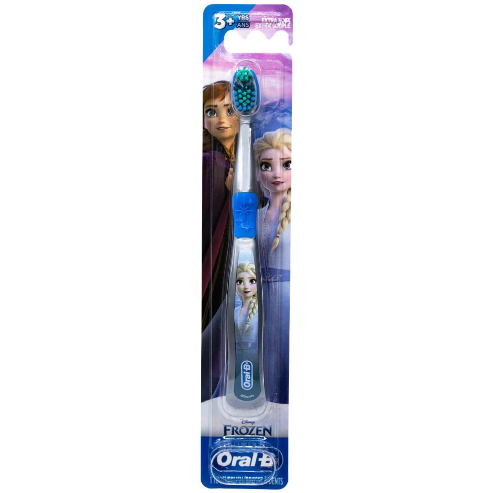 Oral-B Disney Frozen Toothbrush, 3+ YRS, Extra Soft, Elsa Characters -1 ...