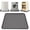 Gray, variant on Mini Fridge Mat, 24"x24"X0.78" Mini Fridge Drip Trays Mat for Carpet Floor, Under Refrigerator Mat AC Conditioner Drip Pan, Silicone Mat for Refrigerators, Washing Machines, Dryers, Gray