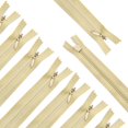 thumbnail image 1 of Renashed 45 cremalleras invisibles de nailon de 215 pulgadas para costura de alcantarillado a medida, manualidades especiales (marrón claro), 1 of 5