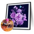 thumbnail image 4 of Cuadros Decorativos Púrpura rosa 5D diamante pintura bordado DIY punto de cruz Home Decor JShteea Nuevos Originales, 4 of 8