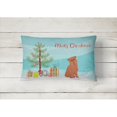 thumbnail image 2 of Carolines Treasures CK3494PW1216 Brussels Griffon Christmas Tree Canvas Fabric Decorative Pillow, 12H x16W, multicolor, 2 of 4
