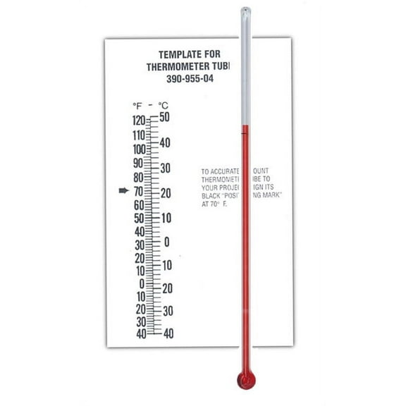 National Artcraft Glass Thermometer Tube - Make Your Own Thermometer (Pkg/10)