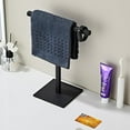 thumbnail image 4 of ZEN Bathroom Hand Towel Holder Stand，T-Shape Hand Towel Holder Stand SUS304 Stainless Steel for Bathroom，Kitchen or Vanity Countertop, 4 of 13