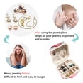 thumbnail image 4 of Easter Travel Portable Square Jewelry Organizer Box - Earring Holder, Ring, Necklace, Bracelet Storage - Suitable for Girls and Women - Jewelry Stand, Jewelry Boxes, 4 of 6