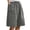 Grey, variant on Women’s Minimalist Solid Color Faux Linen 5-Inch Shorts