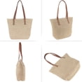 thumbnail image 5 of LinYooLi Women Large Straw Woven Shoulder Bag Beach Travel Top-handle Bag Tote, 5 of 6