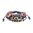 thumbnail image 3 of Pulsera de cuero de PU Brazalete de muñeca Regalos de moda Pulseras Vintage Azul jinwen Pulsera trenzada, 3 of 8