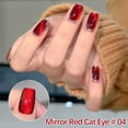 thumbnail image 2 of Esmalte de uñas efecto espejo, esmalte de uñas en gel rojo ojo, 8 ml, pegamento para uñas, 2 of 2