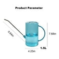 thumbnail image 2 of Blue Watering Can, 1.5 L of -Capacity Watering Cans, Long Spout Watering Can with Leak-Proof Gasket,for Succulents, 2 of 6