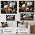 thumbnail image 4 of Designart "Enchanting White Floral Beauty" Flowers Floater Framed Wall Art Living Room, 4 of 5
