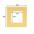 thumbnail image 3 of Marzipan Acid Free 20x20 Picture Frame Mats with White Core Bevel Cut for 8x8 Pictures - Fits 20x20, 3 of 3