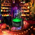 thumbnail image 7 of Opehuo Halloween Decorations Indoor-DIY Floating Potion Set with Witches Cauldron and Mist Maker-Spooky Vintage Black Plastic Bowl,Party Decor for Home Table Kitchen Room,19.5cm, 7 of 7
