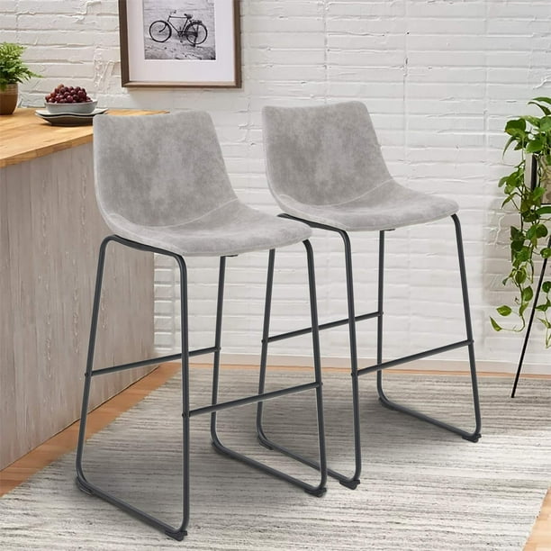 Mf Studio Set Of 2 Bar Stools Chair, What Size Stool For 43 Inch Counter