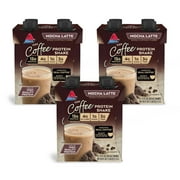 Atkins Gluten Free Protein-Rich Shake, Mocha Latte, Keto Friendly, 3/4ct Packs (Ready to Drink)