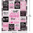 thumbnail image 5 of Christmas Physical Therapist Gifts Blanket 60" x 50" - Physical Therapist Gifts for Women for Christmas - Christmas Physical Therapy Gifts - Xmas Gifts for Physical Therapists Female, 5 of 6