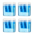 thumbnail image 1 of COM1950s Pencil Sharpener,4 Pack Plastic Transparent Dual Hole Sharpener with Storage Container,Oval Design Portable Pencil Planer for Adults,Office School Art Supplies, 1 of 9