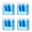 Blue, variant on 4-Piece Transparent Dual-Hole Pencil Sharpener Set, Portable Manual Sharpener with Case for Kids & School, Compact Sharpener Set Ideal for Classroom & Colored Pencils