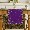 thumbnail image 3 of Sm:)e Happy Birthday Polka Dot Purple Table Runner 13x48 Inch, 3 of 7