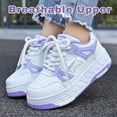 thumbnail image 3 of Yiomxhi Kids Roller Shoes, Boys Girls Sneakers with Wheels, Become Sport Sneaker for Birthday Children Christmas Gift, Adjustable Roller Skates Suitable for School Outdoor, 3 of 7