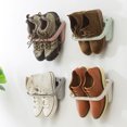 thumbnail image 4 of SHAR 4 pcs Foldable Wall Mounted Shoe Rack, Folding Shoe Rack Hanging Shelf for Shoe Storage Shelf, 4 of 5