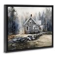 thumbnail image 2 of Stupell Industries Farmhouse Rustic Cottage Among the Trees Black Floating Frame Canvas Art, 21 x 17, by Franklyn Gregory, 2 of 8