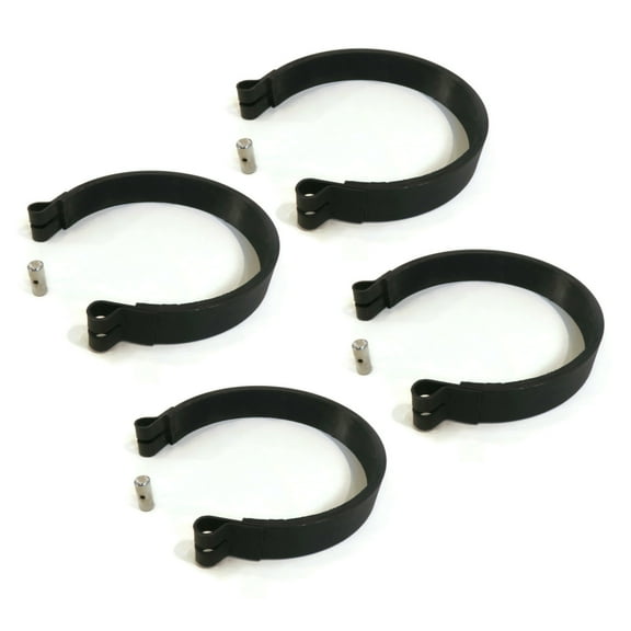 The ROP Shop (Pack of 4) 5" Brake Bands & Cable Pins, fits Go Kart with 4-3/4" OD Brake Drum