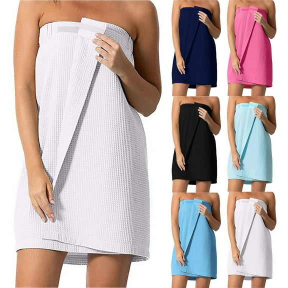 1 Bath Towel Spa Wrap Towel Wrap for Women Spa Robe With Adjustable Closure Elastic Top Lightweight Wraps for Bath Shower Bath Towel