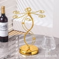 thumbnail image 5 of Clearance!Egooesam Countertop Wine Glass Holder Wine Glass Holder with 6 Hooks Countertop Freestanding Stemware Drying Rack Tabletop Glasses Display Stand,Clearance Items, 5 of 6