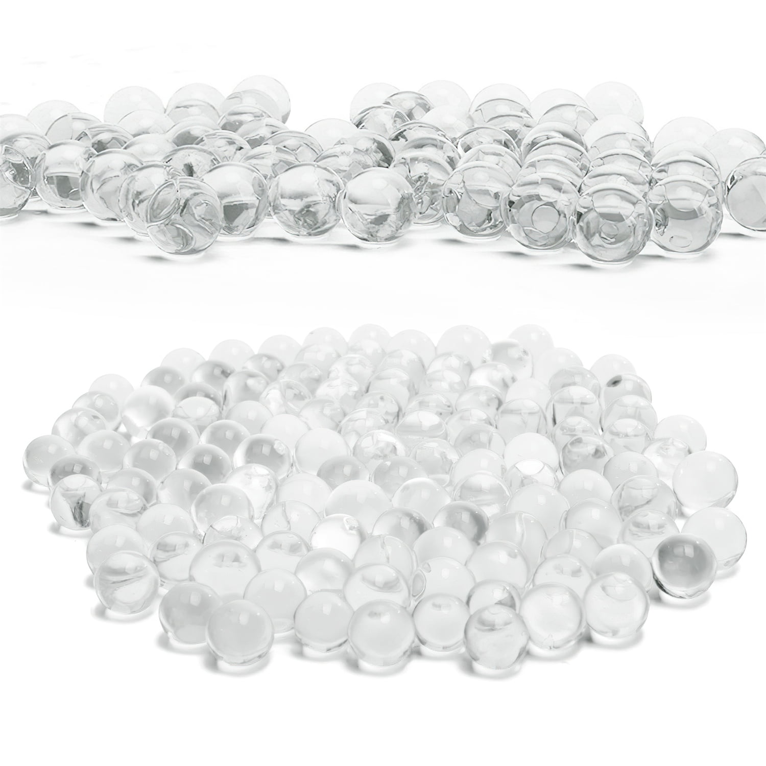NIKOEO Clear Water Beads, 10000 Pcs Clear Water Gel Jelly Beads Vase Filler  for Floating Candle Making, Wedding Centerpiece, Festive Floral Decoration
