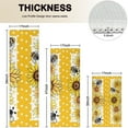 thumbnail image 4 of Yellow Dot Sunflower Bee Pattern Kitchen Rugs Sets Of 3,Kitchen Runner Rugs Non Skid Washable,Decorative Kitchen Floor Mats for Kitchen,Sink,Laundry,17"x30"+ 17"x47" + 17"x59", 4 of 6