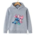 thumbnail image 2 of Sudadera con capucha para niños y niñas, moda urbana de Disney Stitch, primavera y otoño, sudadera deportiva para niños, sudadera con capucha para exteriores para niños, 2 of 4