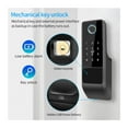 thumbnail image 3 of Waterproof Fingerprint Smart Door Lock Outdoor Gate Bluetooth Password Deadbolt +Mechanical Key, 3 of 10