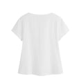 thumbnail image 7 of Maplenight Cotton Blouses for Women Short Sleeve Collard Tops Regular Fit Button Casual Vacation Beach Summer Tops, 7 of 7