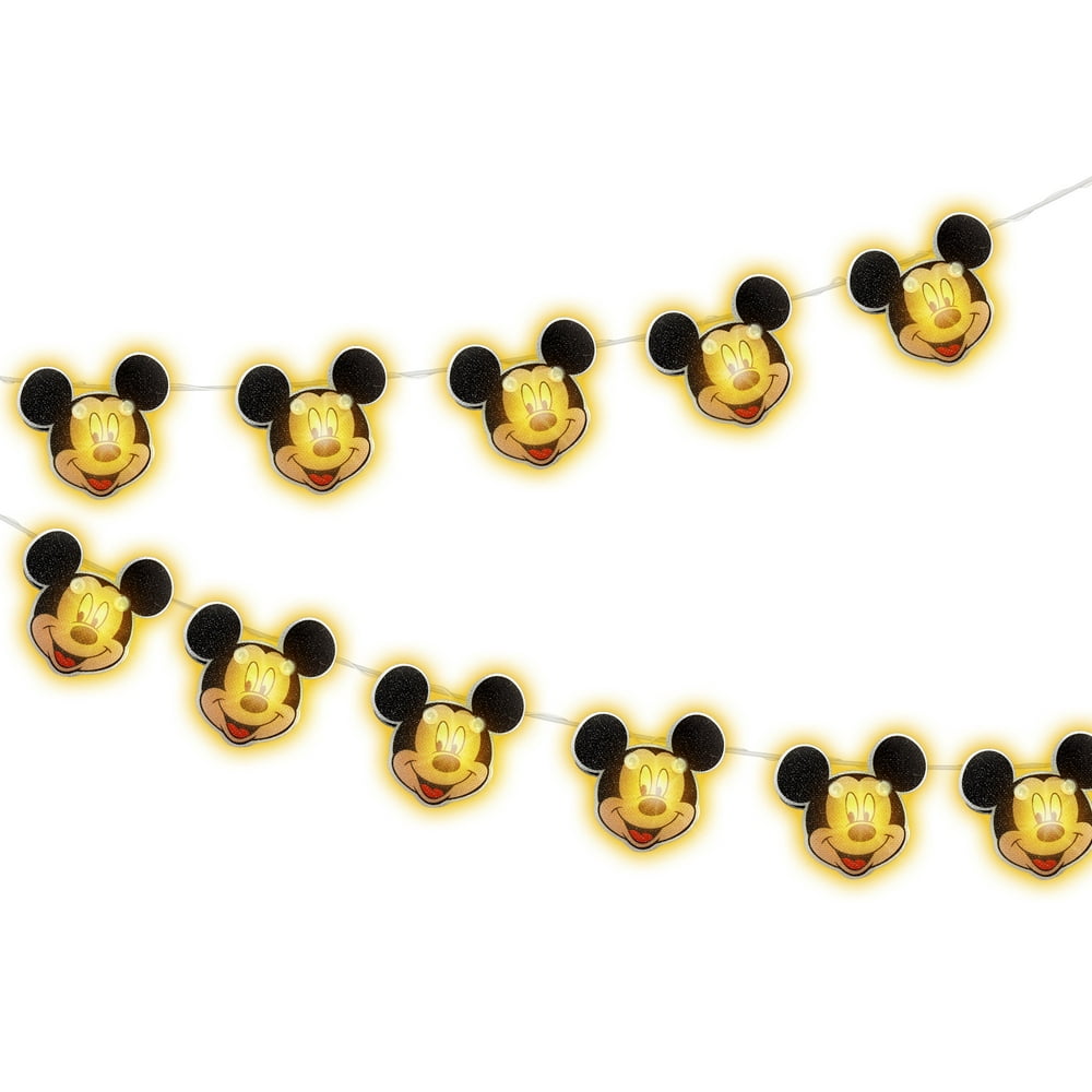 Mickey 5 Piece String Lights 5 Ft. Long, Available in Multiple