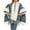 Green, variant on Xfvqtps Women Cape Faux Fur Collar Cloak Tassel Hem Fashion Plaid Print Open Front Thickened Warm Loose Streetwear Windproof Coldproof Warm Winter Long Coat Gray