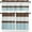Brown Blue, variant on Black Morocco Kitchen Curtains, Grey Striped Middle Century Patterned 3-Piece Kitchen Curtain Valance and Tiers Set 36 Inch Length, Rod Pocket Half Window Curtains for Cafe Living Room Bathroom
