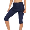 thumbnail image 1 of SAYFUT Women's Swim Bottoms High Waist Swimsuit Pants Swimwear with Attached Skirt Tight Leggings, 1 of 7