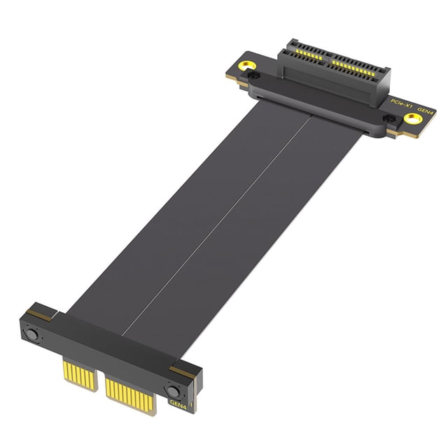 PCI-E 4.0 X1/X4 Riser Cable Video Card High-Speed Flexible Extender PCI Express Gen 4 GPU Extension Cord Length 10cm PCI-E 4.0 1X