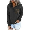 thumbnail image 3 of Aayomet Womens Hoodies Plus Size Womens Winter Hoodies Warm Sherpa Lined Pullover Hooded Sweatshirt,Black M, 3 of 4