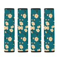 thumbnail image 5 of Chririnla Cherry Blossom Pattern Seatbelt Covers Removable Car Seat Belt Pads Breathable Stylish Compatible with Auto Sedans, 5 of 8