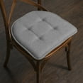 thumbnail image 3 of U-Shaped Memory Foam No Slip Back 16 x 16 Chair Pad Cushion 12 Pack - Gray, 3 of 7