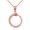 Rose, variant on Solid Gold Textured Ouroboros Snake (14K White Gold, Pendant)