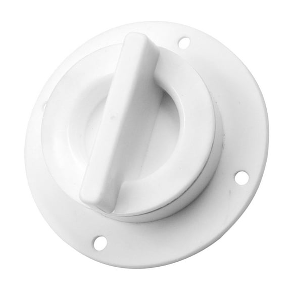 Boat Scupper Fitting Marine Side Drain 9x9x1 cm White Drainage Accessory