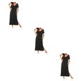 thumbnail image 4 of Minnieouse Batas de mujer: favorecedoras y cómodas para el día a día Camisones y camisones de mujer Camisón Ropa de dormir Manga negra L Type1 NO1, 4 of 6